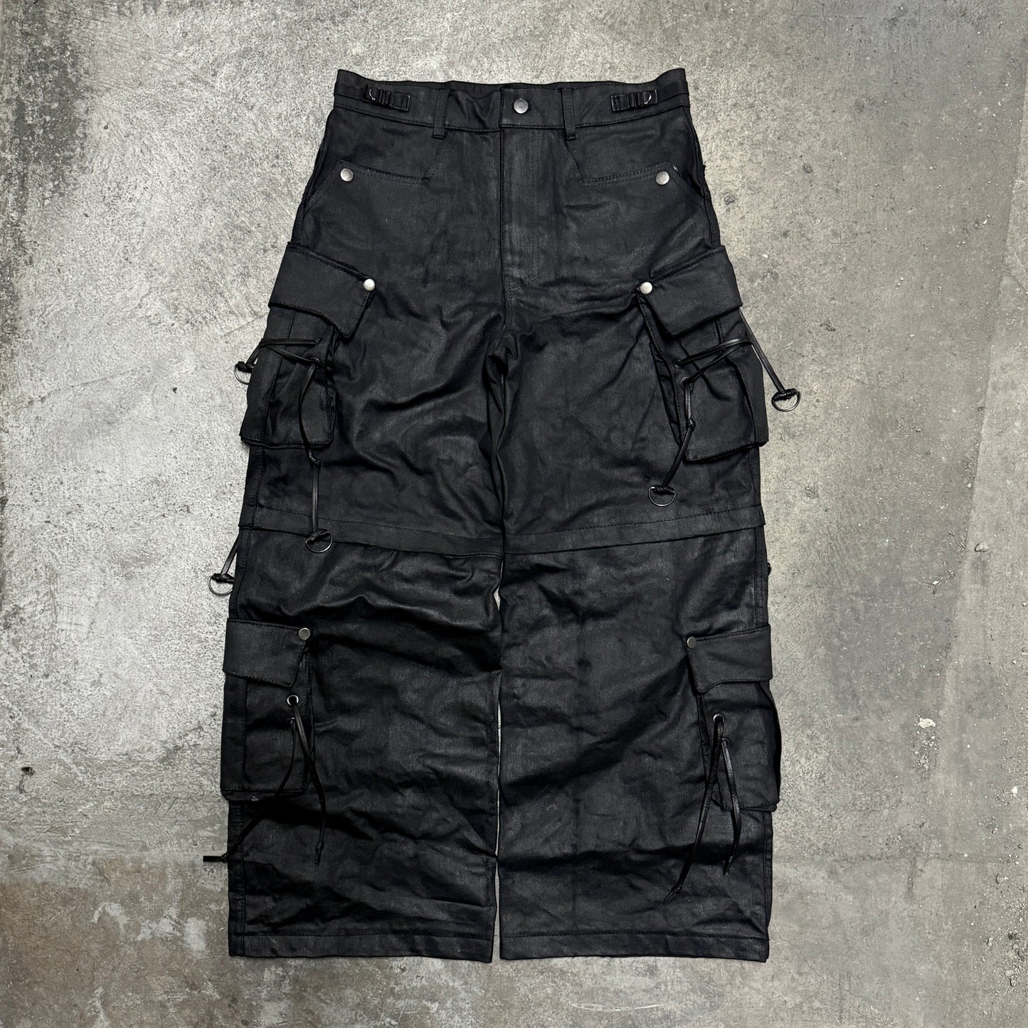 Waxed Convertible Rave Pants