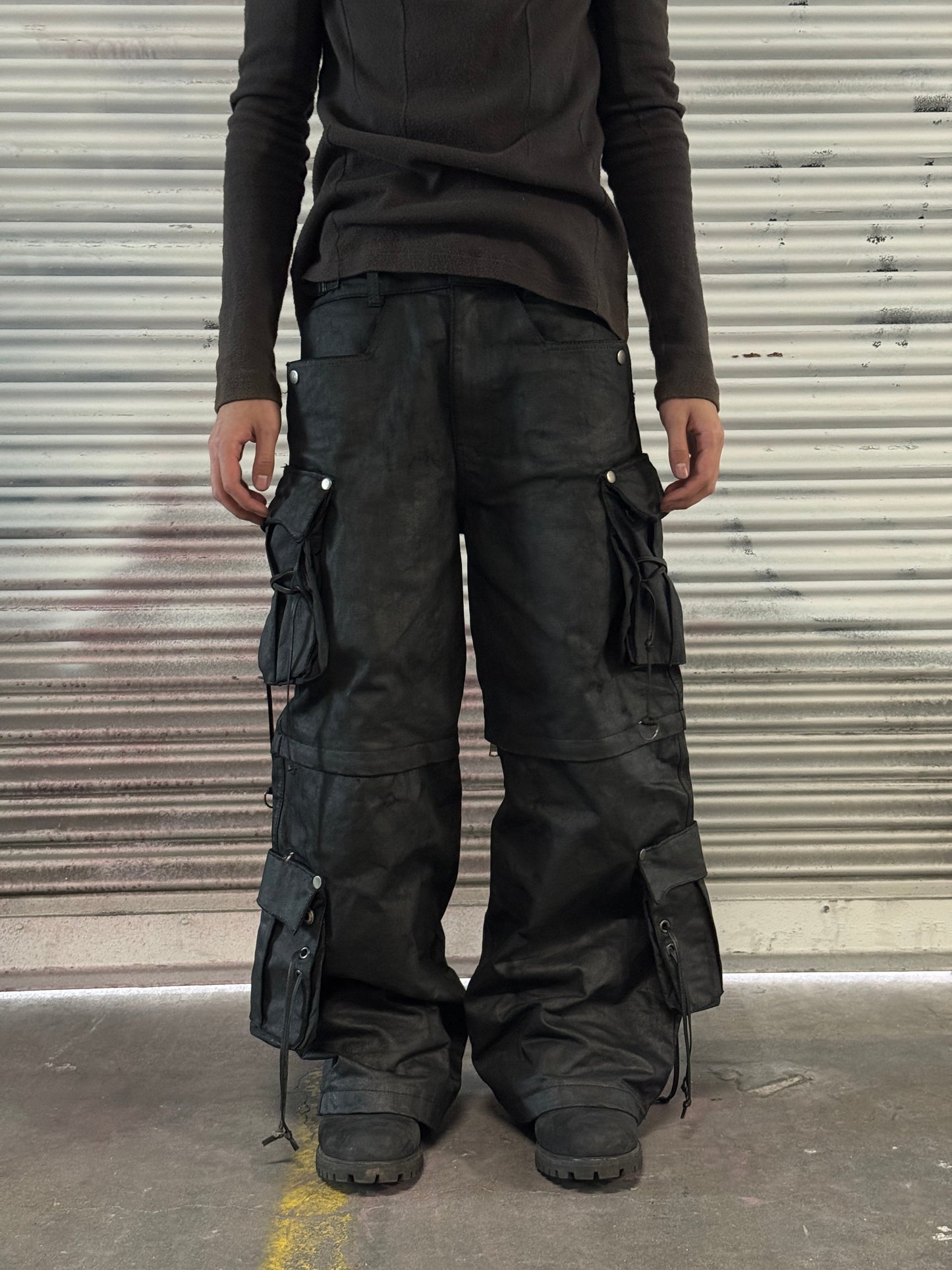 Waxed Convertible Rave Pants