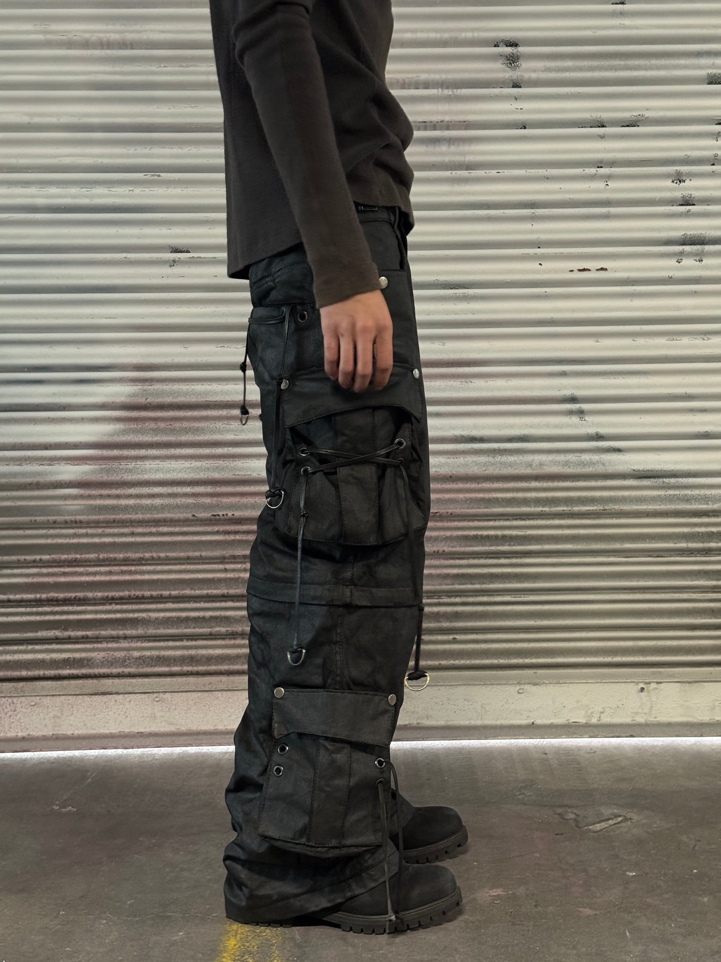 Waxed Convertible Rave Pants